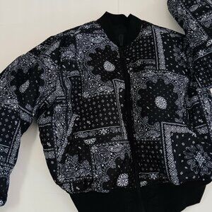 Alpha Industries jacket bandana rare XL paisley reversible UO Edwin x Alpha MA-1
